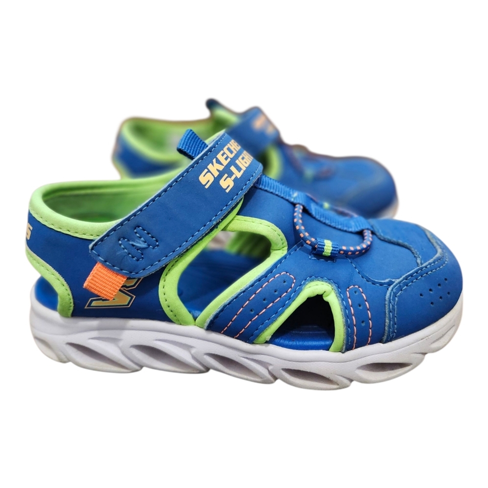 Skechers Toddler Boys' S Lights Hypno-Splash Sunzys Sandal